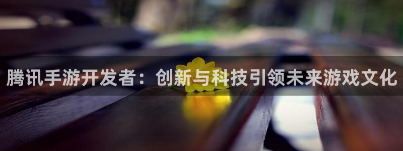恩佐娱乐：腾讯手游开发者：创新与科技引领未来游戏文化